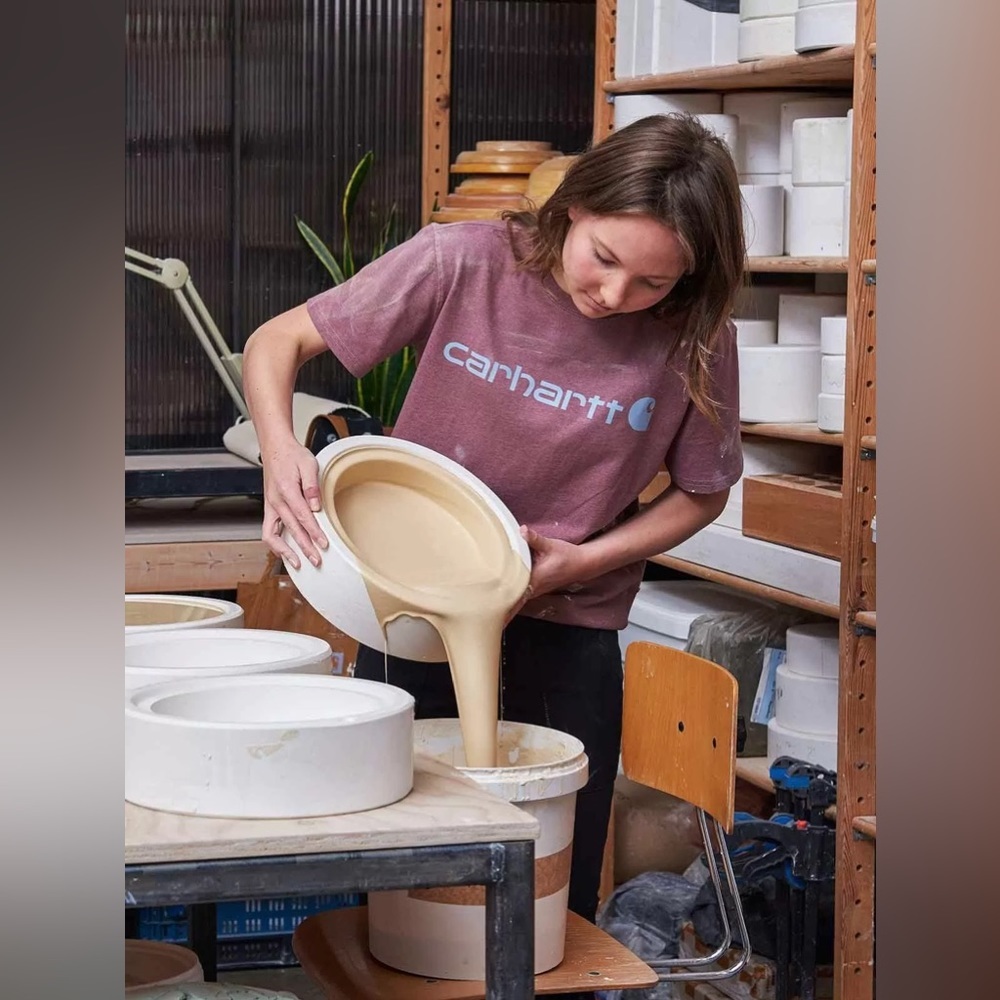 Carhartt Loose Fit Logo Raisin Heather Short Sleeve Shirt